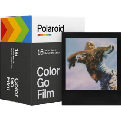 POLAROID GO FILM DOUBLE PACK 16 PHOTOS - BLACK FRAME-Fotoplokštelės momentiniams