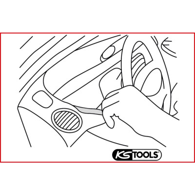 5 dalių plastikinių įrankių rinkinys KS TOOLS-Speciali servisų įranga-Autoserviso įranga
