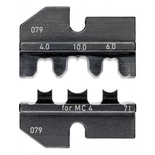Matrica KNIPEX MC4 kontaktams 4-6-10mm²-Antgalių presavimo replės-Replės