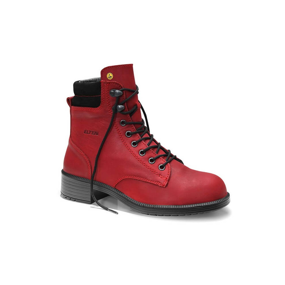 Moteriški batai ELTEN Nikola ESD S2, raudoni, 37-Laisvalaikio avalynė-Darbo rūbai ir avalynė