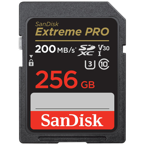 Sandisk memory card SDXC 256GB Extreme Pro-SDHC kortelės-Skaitmeninės laikmenos