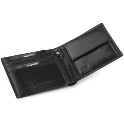 Vyriška piniginė iš natūralios odos Scott (juoda)-Aksesuarai vyrams-Aksesuarai