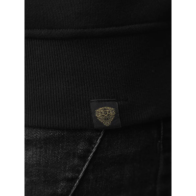 Juodos spalvos vyriškas džemperis Handma-Džemperiai be gobtuvo-Vyriški džemperiai| Džemperiai