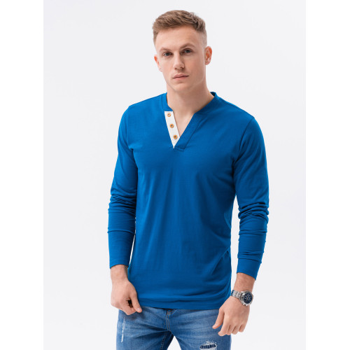 Mėlyna vyriška palaidinė Klere-Palaidinės-Vyriški džemperiai| Džemperiai