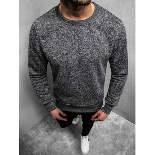 Tamsiai pilkas vyriškas džemperis Luman-Džemperiai be gobtuvo-Vyriški džemperiai| Džemperiai