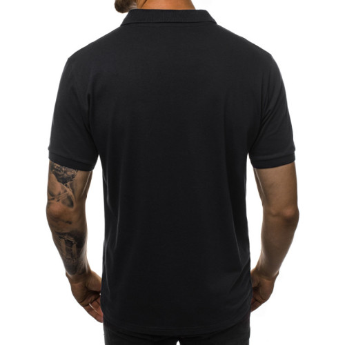 Vyriški juodi polo marškinėliai Vytis-Vyriški marškinėliai su spauda-Užrašai vyrams