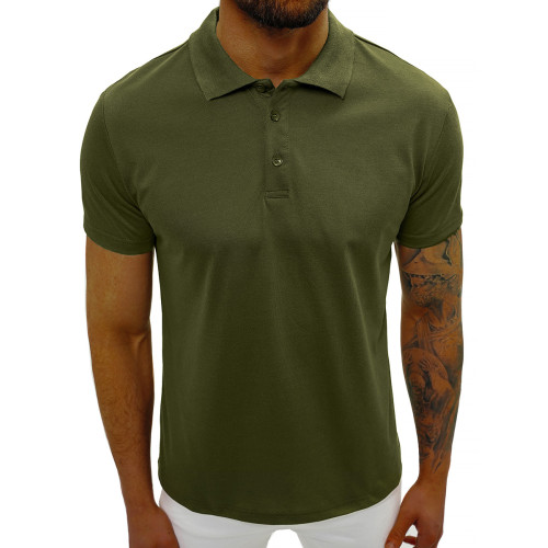 Vyriški chaki polo marškinėliai Casual-POLO marškinėliai-Marškinėliai
