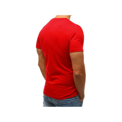 Raudoni vyriški marškinėliai Autoritetas-Vyriški marškinėliai su spauda-Užrašai vyrams