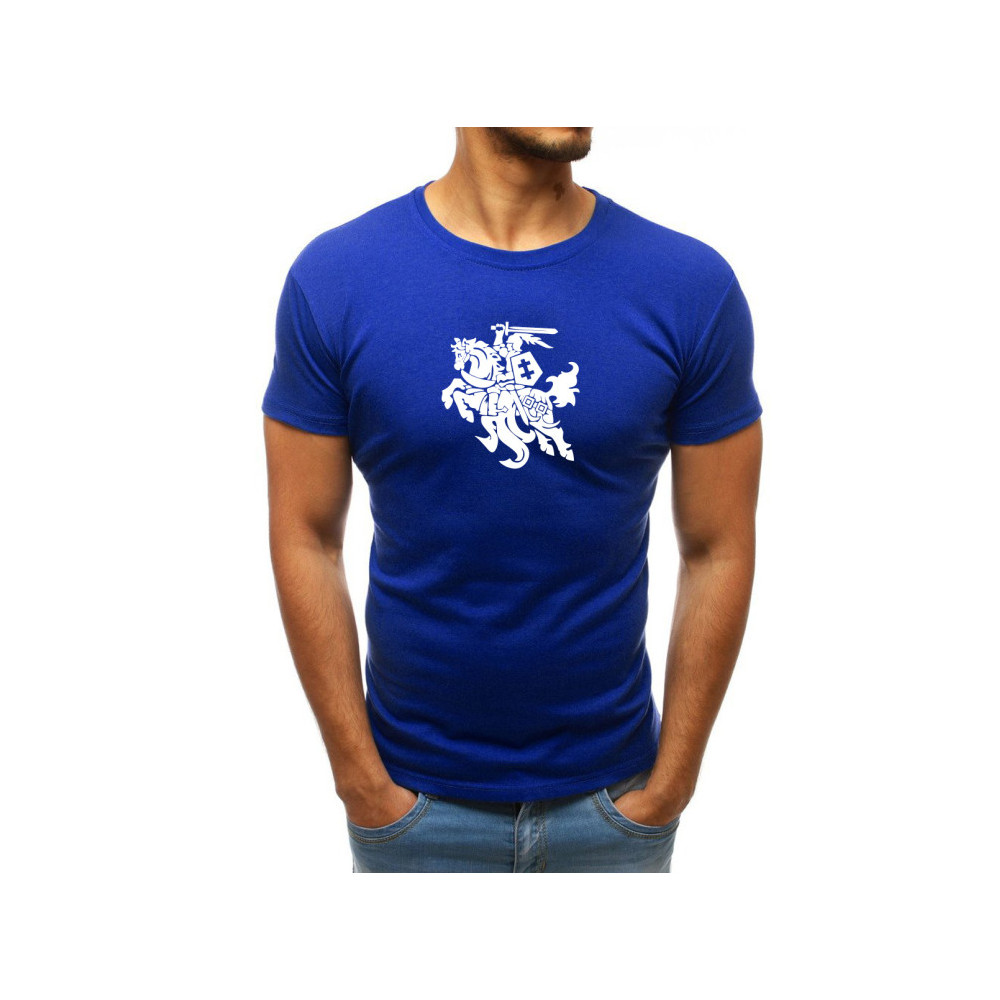 Mėlyni vyriški marškinėliai VYTIS-Vyriški marškinėliai su spauda-Užrašai vyrams