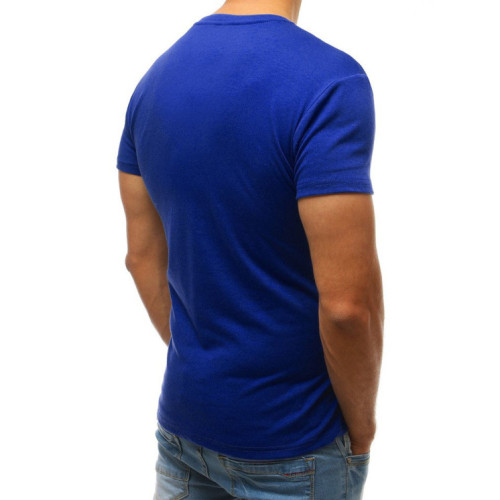 Mėlyni vyriški marškinėliai Širdis-Vyriški marškinėliai su spauda-Užrašai vyrams