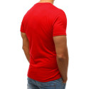 Raudoni vyriški marškinėliai Širdis-Vyriški marškinėliai su spauda-Užrašai vyrams