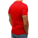 Raudoni vyriški marškinėliai Lika-Vyriški marškinėliai su spauda-Užrašai vyrams