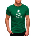 Žali vyriški marškinėliai Dakar-Vyriški marškinėliai su spauda-Užrašai vyrams