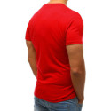 Raudoni vyriški marškinėliai Herbas-Vyriški marškinėliai su spauda-Užrašai vyrams