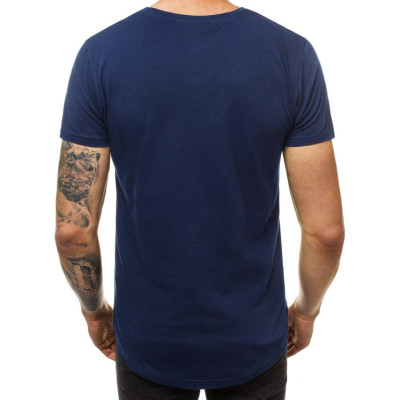 Tamsiai mėlyni vyriški marškinėliai Herbas-Vyriški marškinėliai su spauda-Užrašai vyrams