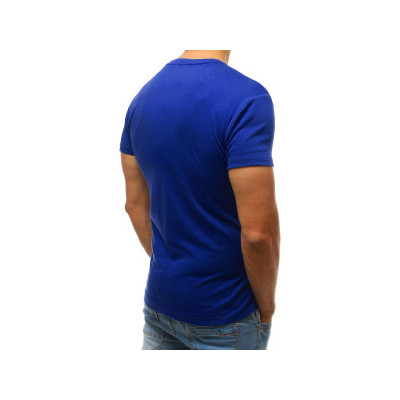 Ryškiai mėlyni vyriški marškinėliai Autoritetas-Vyriški marškinėliai su spauda-Užrašai vyrams