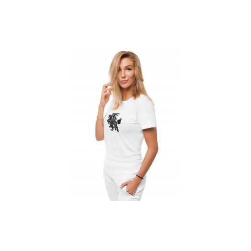 Moteriški baltos spalvos marškinėliai Vytis-Marškinėliai su spauda-Užrašai moterims