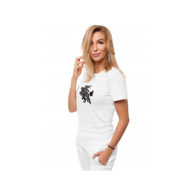 Moteriški baltos spalvos marškinėliai Vytis-Marškinėliai su spauda-Užrašai moterims