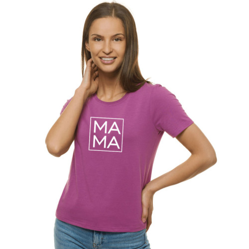 Moteriški alyviniai marškinėliai MAMA-Marškinėliai su spauda-Užrašai moterims