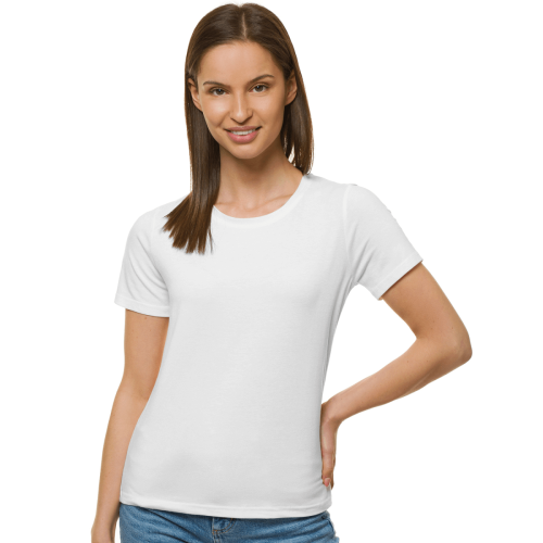 Moteriški baltos spalvos marškinėliai Dian-Vyrams-APRANGA, AKSESUARAI