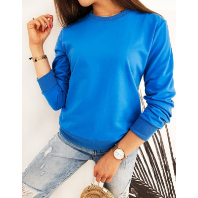 Moteriškas šviesiai mėlynas džemperis Spring-Džemperiai be gobtuvo-Džemperiai