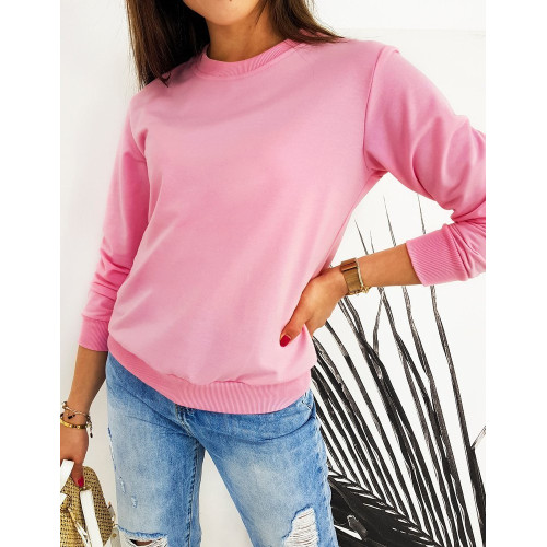 Moteriškas ryškus rožinis džemperis Spring-Džemperiai be gobtuvo-Džemperiai
