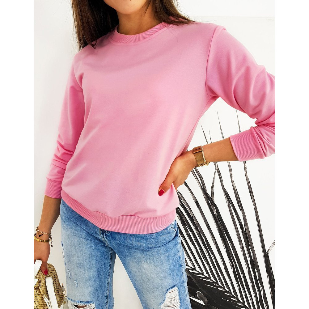 Moteriškas ryškus rožinis džemperis Spring-Džemperiai be gobtuvo-Džemperiai