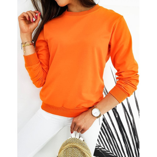 Moteriškas oranžinis džemperis Spring-Džemperiai be gobtuvo-Džemperiai