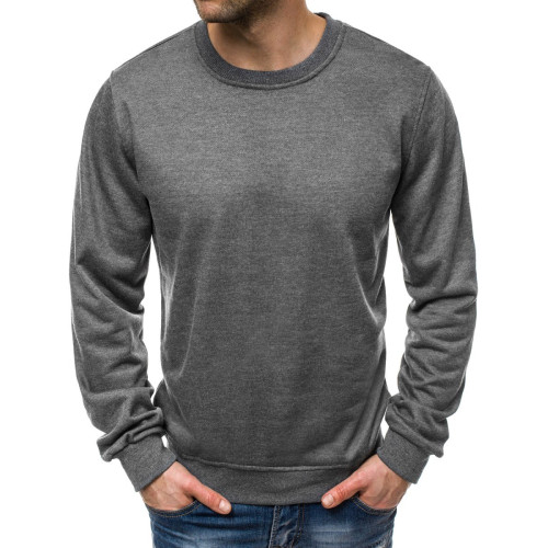 Tamsiai pilkos spalvos vyriškas džemperis Golar-Džemperiai be gobtuvo-Vyriški džemperiai|