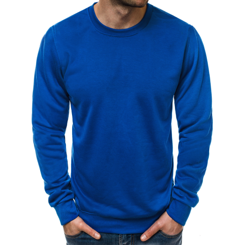 Tamsiai mėlynos spalvos vyriškas džemperis Golar-Džemperiai be gobtuvo-Vyriški džemperiai|