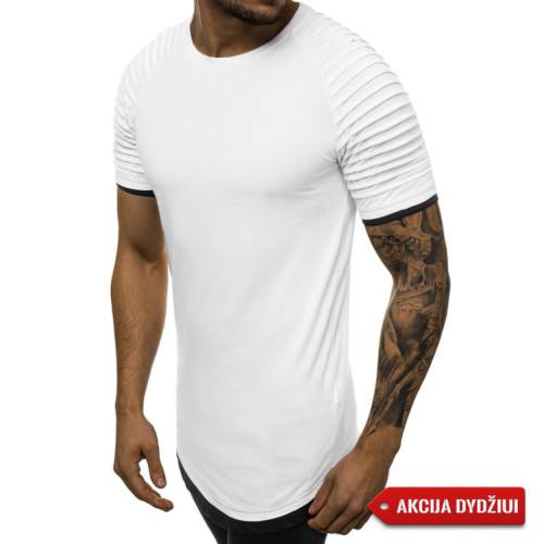 Akcija:Baltos spalvos vyriški marškinėliai "Mogol"-Marškinėliai-Akcija