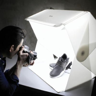 Fotografavimo palapinė LED ORANGEMONKIE Foldio 3 61 x 58.4 x 65.4 cm-360 fotografijos