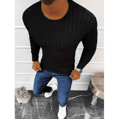 Juodas vyriškas megztinis Meger-Megztinia-Akcija