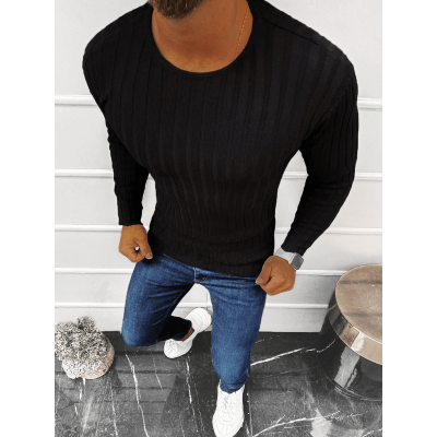Juodas vyriškas megztinis Meger-Megztinia-Akcija