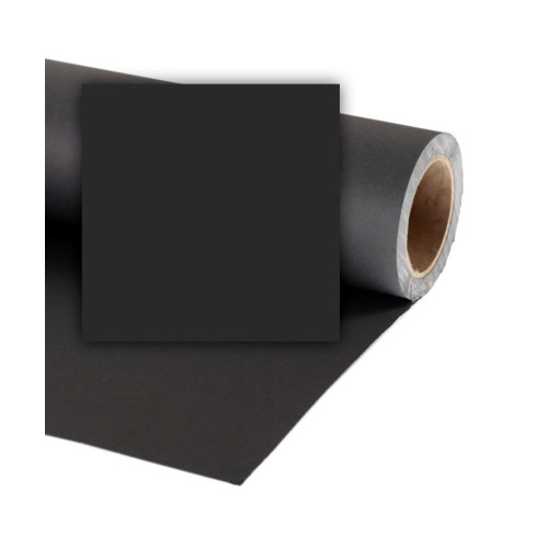 Popierinis fonas Colorama 2,72x11m Black-Fonų sistemos ir fonai-Fotostudijos įranga