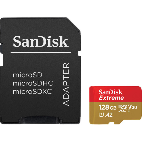 Sandisk memory card microSDXC 128GB Extreme + adapter-MicroSD kortelės-Skaitmeninės laikmenos