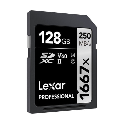 LEXAR PROFESSIONAL SDHC / SDXC 1667X UHS-II 128GB-SDHC kortelės-Skaitmeninės laikmenos