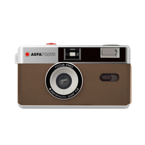 AGFAPHOTO REUSABLE CAMERA 35MM BROWN-Juostiniai fotoaparatai-Fotoaparatai ir jų priedai