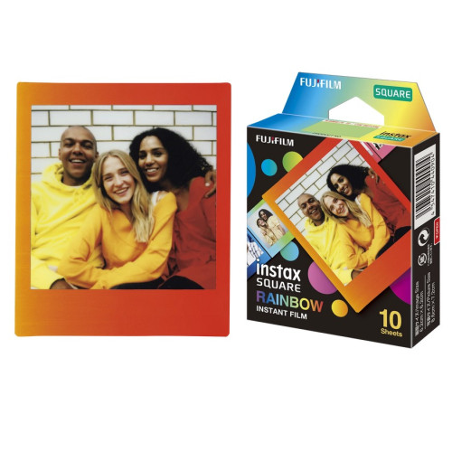 Fujifilm Instax Square 1x10 Rainbow-Fotoplokštelės momentiniams fotoaparatams-Tradicinė ir