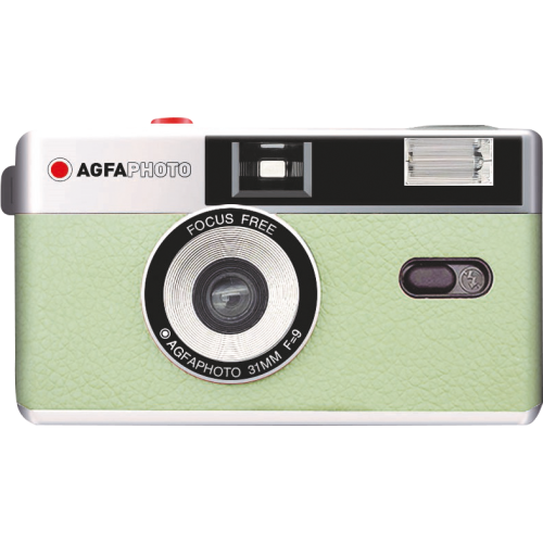 AGFAPHOTO REUSABLE CAMERA 35MM GREEN-Juostiniai fotoaparatai-Fotoaparatai ir jų priedai