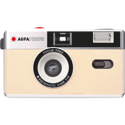 AGFAPHOTO REUSABLE CAMERA 35MM BEIGE-Juostiniai fotoaparatai-Fotoaparatai ir jų priedai