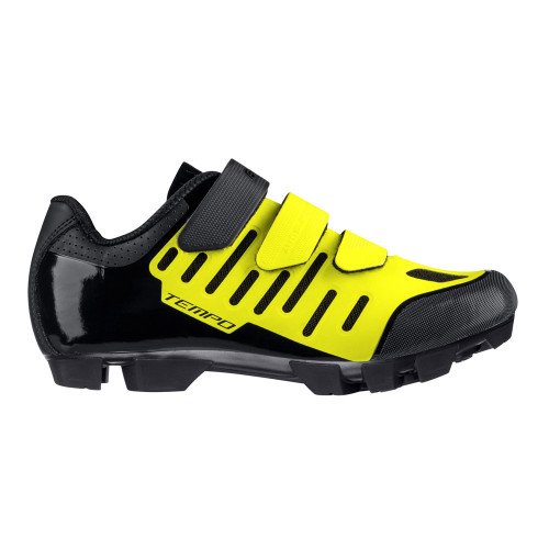 Batai FORCE MTB Tempo, 45 (fluorescencinė/juoda)-MTB batai-Avalynė
