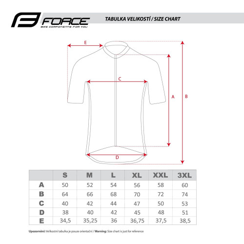 Marškinėliai FORCE VISION short, (balta) XL (+20 °C)-Marškinėliai-Rūbai