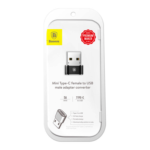 BASEUS Adapteris USB A kištukas - USB C lizdas OTG-Telefonų laidai ir jungtys-Mobiliųjų