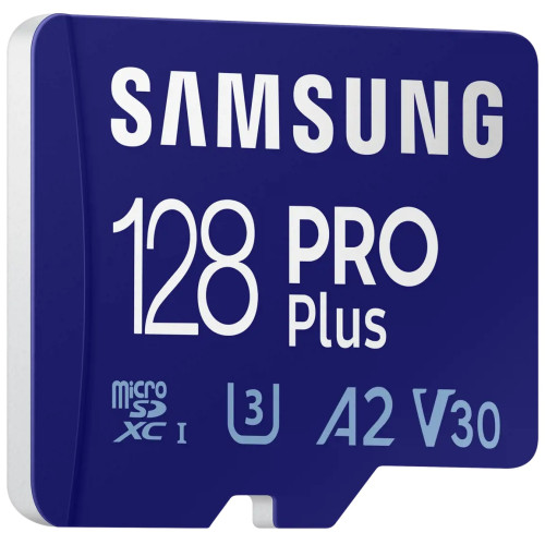 Atminties kortelė SAMSUNG PRO Plus 128GB microSDXC UHS-I-Atminties kortelės-Skaitmeninės