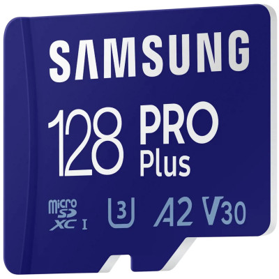 Atminties kortelė SAMSUNG PRO Plus 128GB microSDXC UHS-I-Atminties kortelės-Skaitmeninės