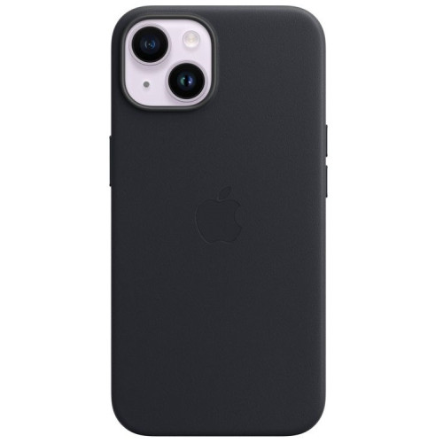 Dėklas iPhone 14 Leather Case with MagSafe - Midnight-Dėklai-Mobiliųjų telefonų priedai