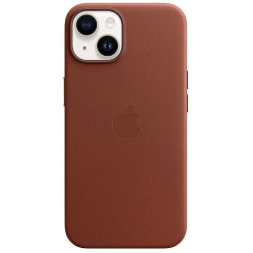 Dėklas iPhone 14 Leather Case with MagSafe - Umber-Dėklai-Mobiliųjų telefonų priedai