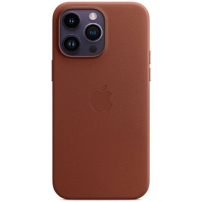 Dėklas Apple iPhone 14 Pro Max Leather Case with MagSafe ­ Umber-Dėklai-Mobiliųjų telefonų