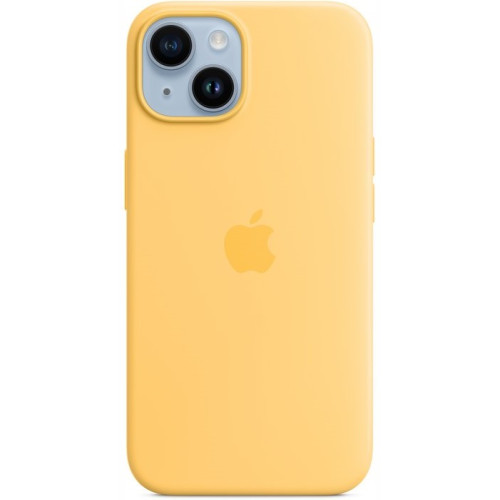 Dėklas Apple iPhone 14 Silicone Case with MagSafe ­ Sunglow-Dėklai-Mobiliųjų telefonų priedai